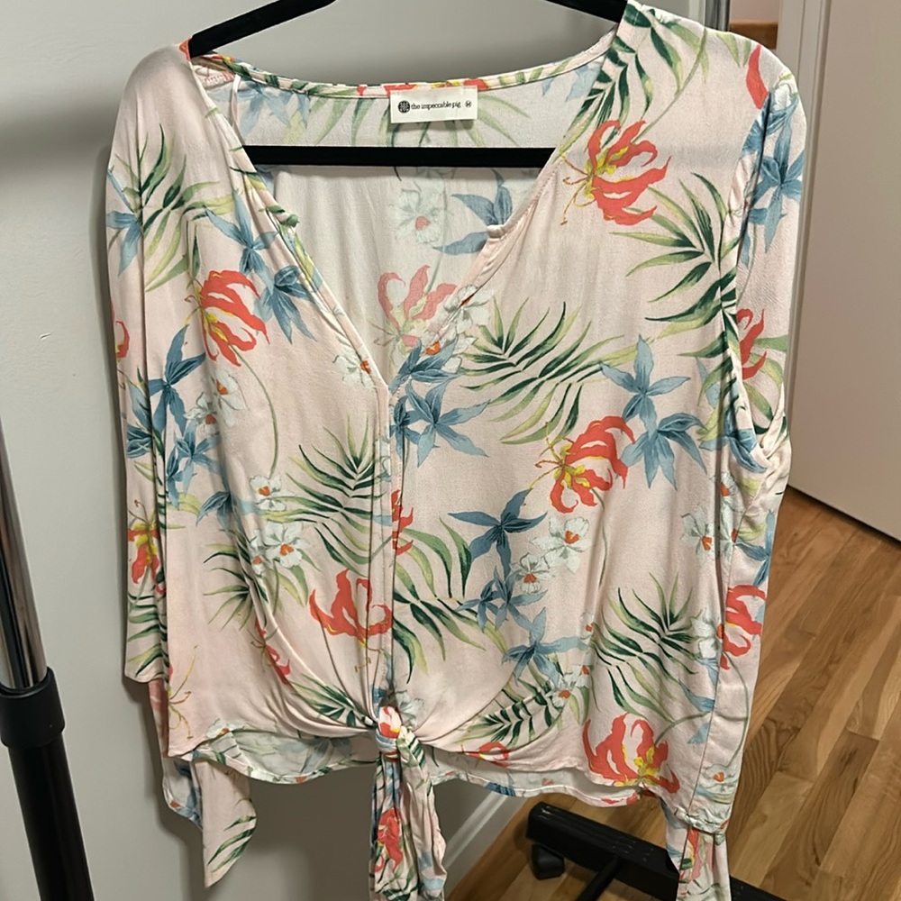 Impeccable Pig | Flower Flowy Top